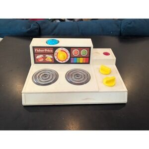 Vintage Fisher Price Fun with Food Kitchen Stove Top #919 1978 USA Bell Works